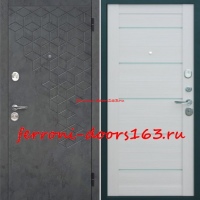 Металлическая дверь Феникс Лиственница беж Царга