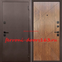 Входная дверь 7 см Гарда антик медь мореная береза