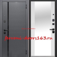 Входная дверь Luxor 2МДФ Горизонталь Зеркало