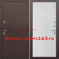 Входная морозостойкая дверь 11 см ISOTERMA медный антик Астана милки