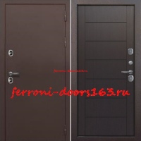 Входная дверь с ТЕРМОРАЗРЫВОМ 11 см ISOTERMA медный антик Темный кипарис