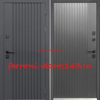 Входная дверь Luxor Термо Рейка Сатин графит