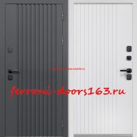 Входная дверь Luxor Термо Рейка Эмалит белый