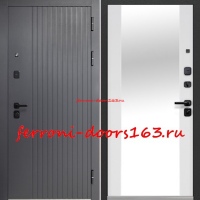 Входная дверь Luxor 2МДФ Вертикаль Зеркало