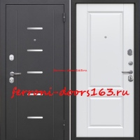 Внутреннее открывание 7,5 см Гарда серебро Велюр белый 